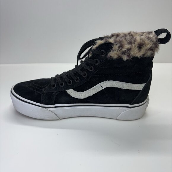 Vans Sk8-Hi MTE Fur Lined Black Suede High Top Sneakers Men’s 6.5 Women’s 8 Y2K - Picture 6 of 11